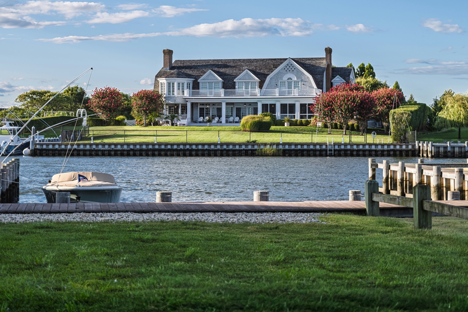 New England waterfront estate